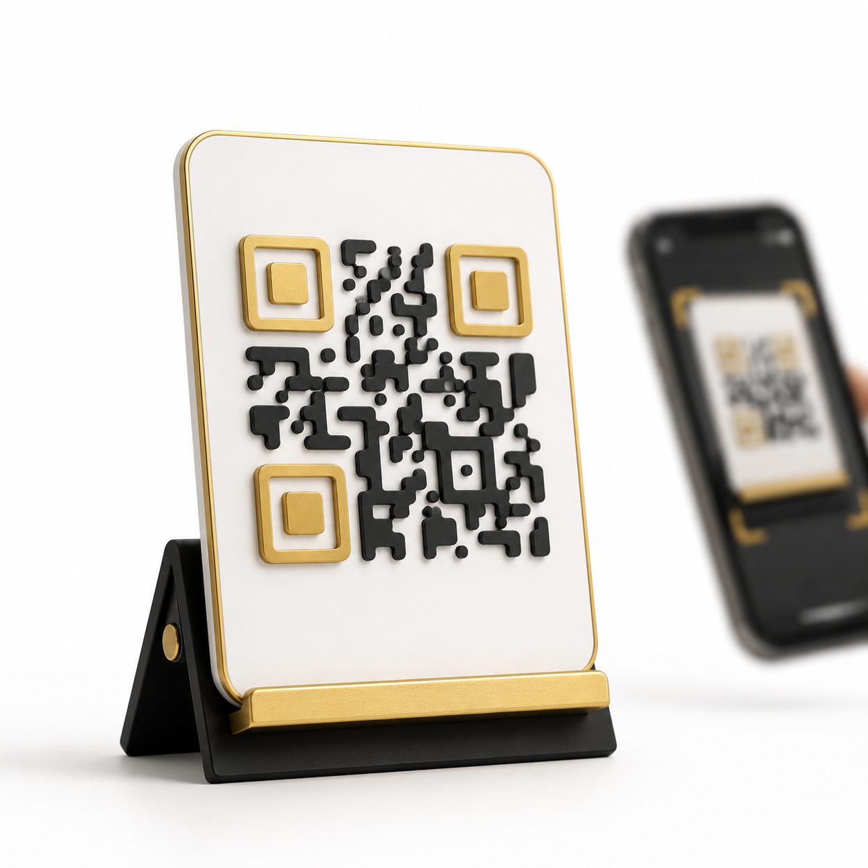 Carte de restaurant consultée via un QR code Oventys
